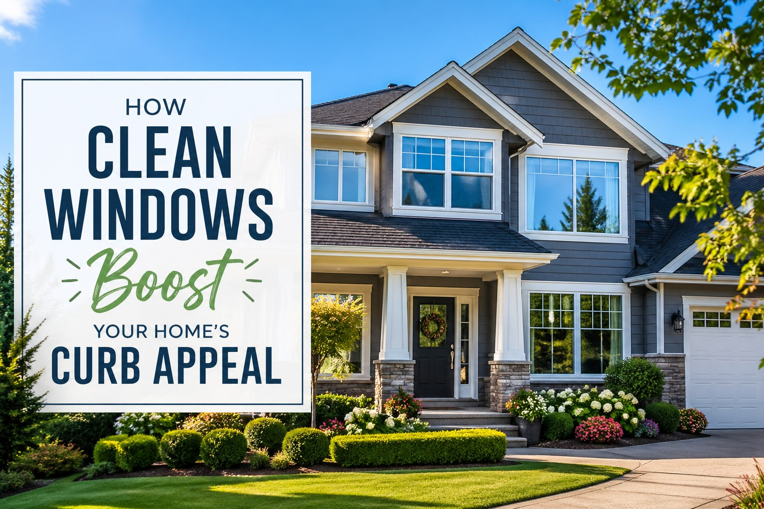 How Clean Windows Boost Your Home Curb Appeal
